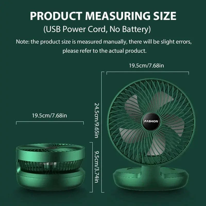 Portable Folding Fan USB Rechargeable Telescopic -3 Speeds Adjustable speed and Height Fan Portable Folding Fan USB Rechargeable Telescopic -3 Speeds Adjustable speed and Height Fan