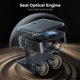 [1500 ANSI/Google Store/Voice Control] 4K Outdoor Smart Projector with WiFi6 and Bluetooth, 10,000+ Apps, Portable Proyector, Sovboi 1080P Audio Phone Movie Home [180° Stand & 300 ''Display]